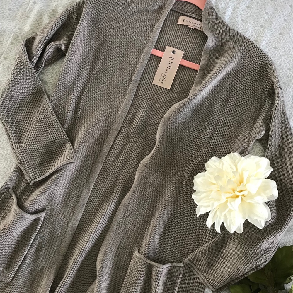 Philosophy cardigan